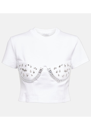 Area Crystal-embellished jersey T-shirt