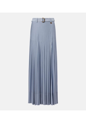 Burberry Belted pleated maxi skirt