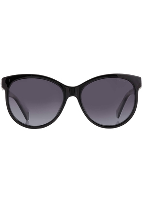 Polaroid Polarized Grey Gradient Oval Ladies Sunglasses PLD 4079/S/X 0807/WJ 57