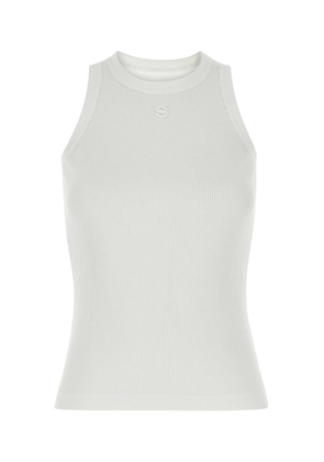 Sacai White Cotton Tank Top