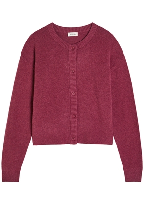 American Vintage Damsville Knit Cardigan - Burgundy - M/L (UK14 / L)