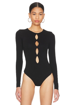 AFRM x REVOLVE Ellio Bodysuit in Black. Size 1X. Also in 2X, XXL.