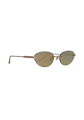 Elisa Johnson Trinity Sunglasses in Metallic Gold.