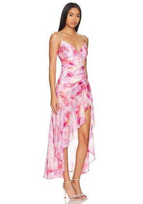 Bardot Sorella Midi Dress in Pink. Size 10. Also in 2, 4, 6.