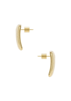 Cendre Mara Earrings in Metallic Gold.