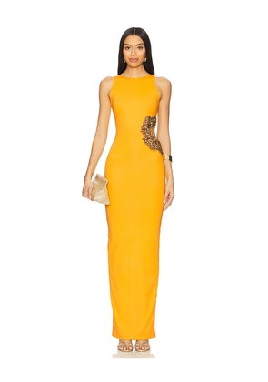 Bronx and Banco Camila Maxi Dress in Yellow. Size L. Also in S, XL, XS.