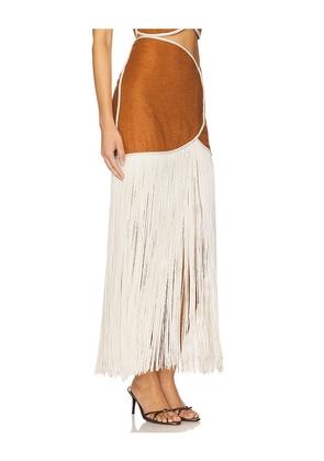 AZULU Joelle Skirt in Cognac. Size M. Also in L.