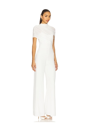 Amanda Uprichard x REVOLVE Evianna Jumpsuit in Ivory. Size L. Also in S, XL.