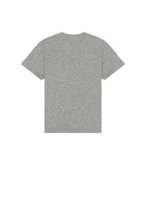 FRAME Duo Fold Tee in Grey. Size XL/1X. Also in L, M, S.