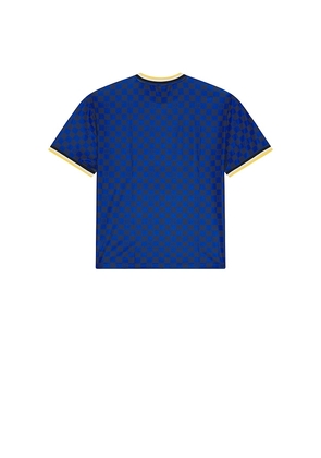 Deus Ex Machina Showroom Moto Jersey in Royal. Size L. Also in M, S, XL/1X.