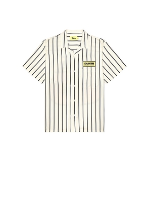 Duvin Design Highway Buttonup Shirt in Cream. Size L. Also in M, S, XL/1X.