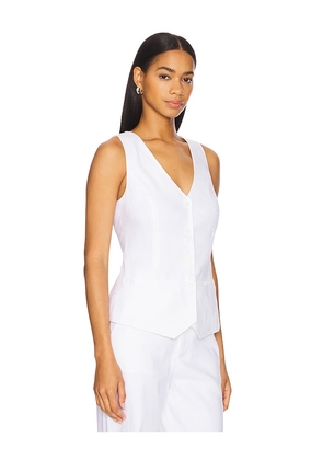 Favorite Daughter The Jones Linen Vest in White. Size XS. Also in S.