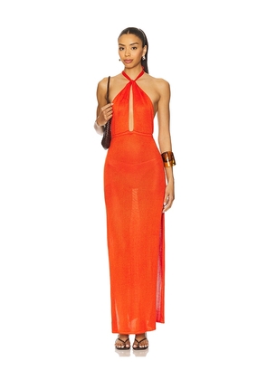 Flook The Label Asha Dress in Orange. Size L. Also in M, S, XL.