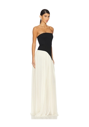 Lovers and Friends Alice Strapless Gown in Cream. Size M. Also in S, XS, XXS.