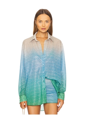 Oseree Lumiere Shade Top in Green,Blue. Size M-L. Also in S-M.