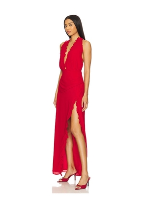 MORE TO COME Estrella Maxi Dress in Red. Size L. Also in M, S, XL, XS, XXS.