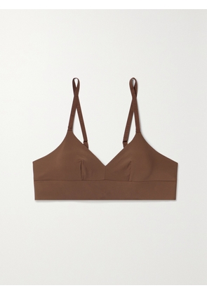 NUBIAN SKIN - Naked Stretch-jersey Soft-cup Bra - Brown - SDD+,S,XL,LDD+,XLDD+,M,XXL,MDD+,XXLDD+,L,XSDD+,XS