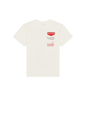 Los Sundays The Hold Fast Tee in Beige. Size L. Also in M, S, XL/1X.