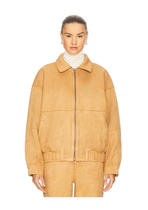 Nakedvice The Jude Bomber Jacket in Tan. Size L. Also in M, XS.
