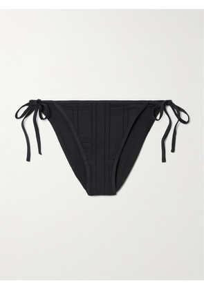 TOTEME - Pointelle-knit Stretch Recycled Bikini Briefs - Black - x small,small,medium,large,x large