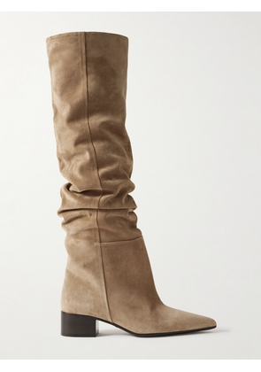 KHAITE - Andee Suede Over-the-knee Boots - Brown - IT37,IT37.5,IT38,IT38.5,IT39,IT39.5,IT40,IT41