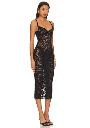 superdown Nada Sheer Dress in Black. Size S. Also in M.