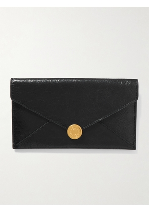 Dries Van Noten - Medium Textured-leather Clutch - Black - One size