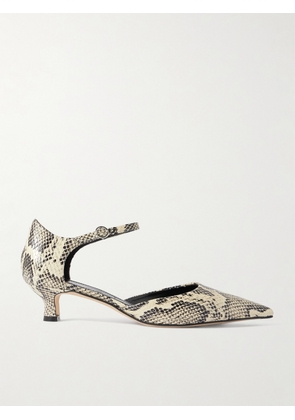 Aeyde - Tillie Snake-effect Leather Pumps - Animal print - 36,36.5,37,37.5,38,38.5,39,39.5,40,40.5,41,41.5,42