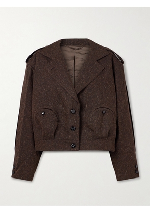 BLAZÉ Milano - Kiso Wool-blend Canvas Jacket - Brown - 00,1,2,3,4