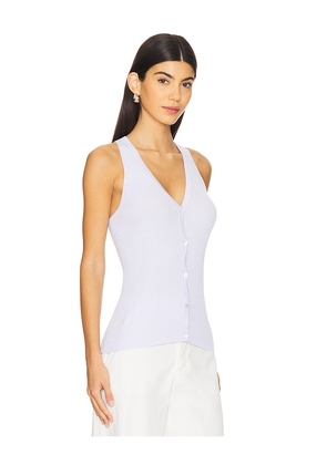 Theory Slim Rib Vest in Lavender. Size M. Also in S.