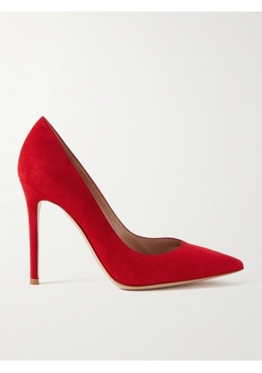 Gianvito Rossi - 105 Suede Pumps - Red - IT36,IT36.5,IT37,IT37.5,IT38,IT38.5,IT39,IT39.5,IT40,IT40.5,IT41,IT41.5,IT42