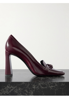 SAINT LAURENT - Chloé 90 Tasseled Leather Pumps - Brown - EU 37,EU 38,EU 39