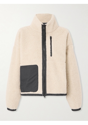 Canada Goose - Simcoe Shell-trimmed Wool-blend Fleece Jacket - Cream - x small,small,medium,large,x large