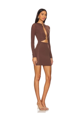superdown Sarah Cut Out Dress in Chocolate. Size M. Also in S.