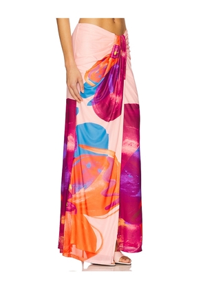 SNDYS Antari Maxi Skirt in Blush,Purple. Size XL. Also in XS.