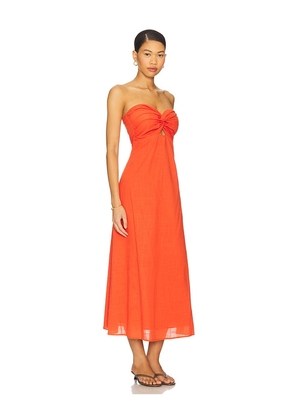 SNDYS x REVOLVE Lilly Dress in Burnt Orange. Size M. Also in L, S, XS.