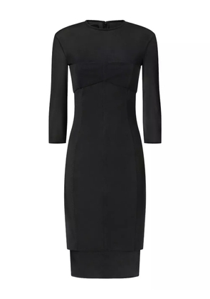 PINKO layered-hem midi dress - Black