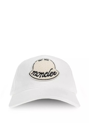 Moncler logo-patch baseball cap - White