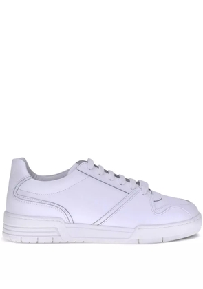 Moschino lace-up leather sneakers - White