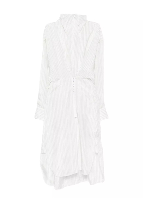 FEDERICO CINA striped shirt dress - White
