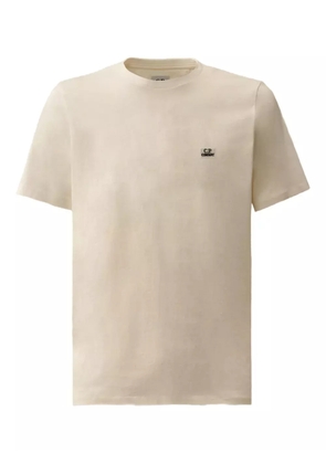 C.P. Company logo-embroidered cotton T-shirt - Neutrals