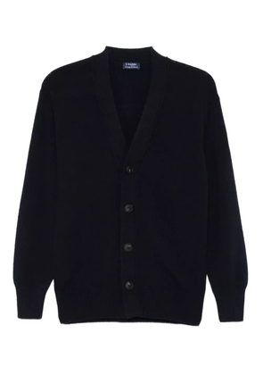 Barba virgin-wool cardigan - Blue