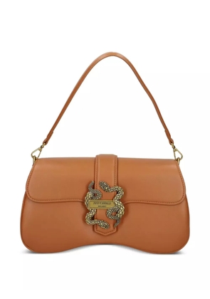 Just Cavalli snake-buckle shoulder bag - Orange