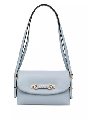GUESS USA Lefia flap-front buckle shoulder bag - Blue