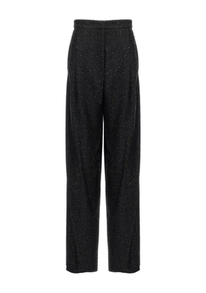 Max Mara sequin-appliqué trousers - Black