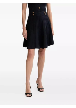 GUESS USA button-detailed pleated skirt - Black