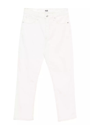 PAIGE Billy crop straight-leg jeans - White