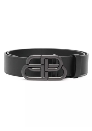 Balenciaga BB logo-buckle belt - Black
