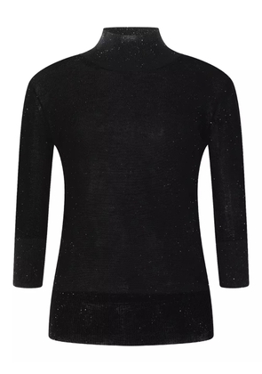 Genny sequin-embellished top - Black