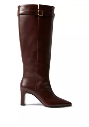 Claudie Pierlot buckle-fastening leather boots - Brown